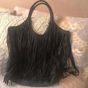 Leather tote